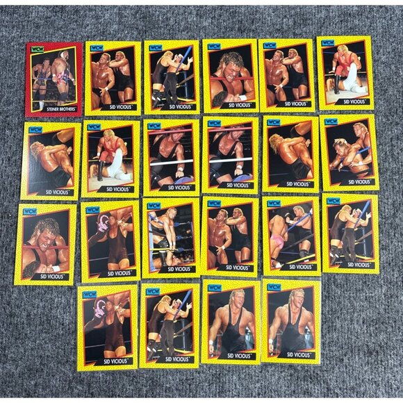 WCW 1991 Sid Vicious Trading Card Set - Picture 1 of 5